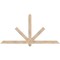 Ekena Millwork Kennewick Smooth Timber Gable Bracket, Douglas Fir, 72"W x 36"H x 3 1/2"D x 3 1/2"F, 12/12 Pitch GBW072X36X0404KEN00SDF - alternate 1